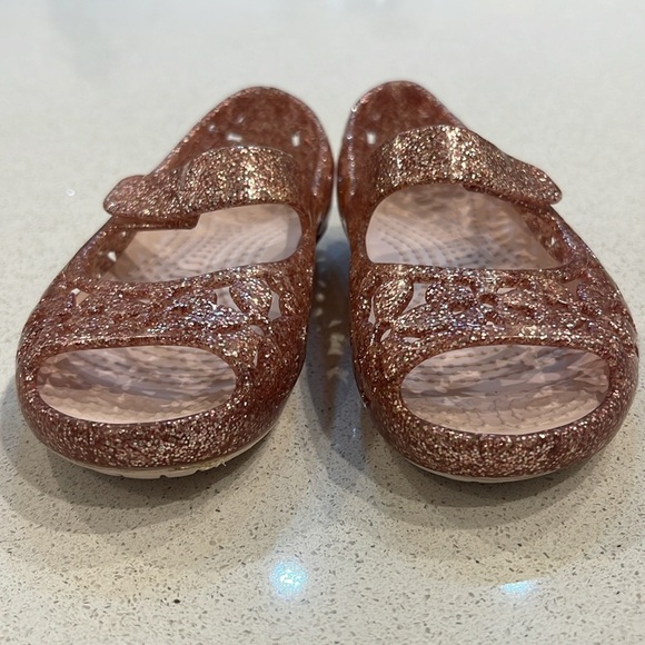 Crocs Little Girls Toddler Isabella Flower Flat size 4 - Picture 6 of 11